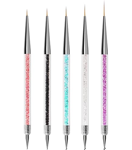 Amazon | SOESFOUFU 2セットネイルアートペン ネイルブラシ マニキュア